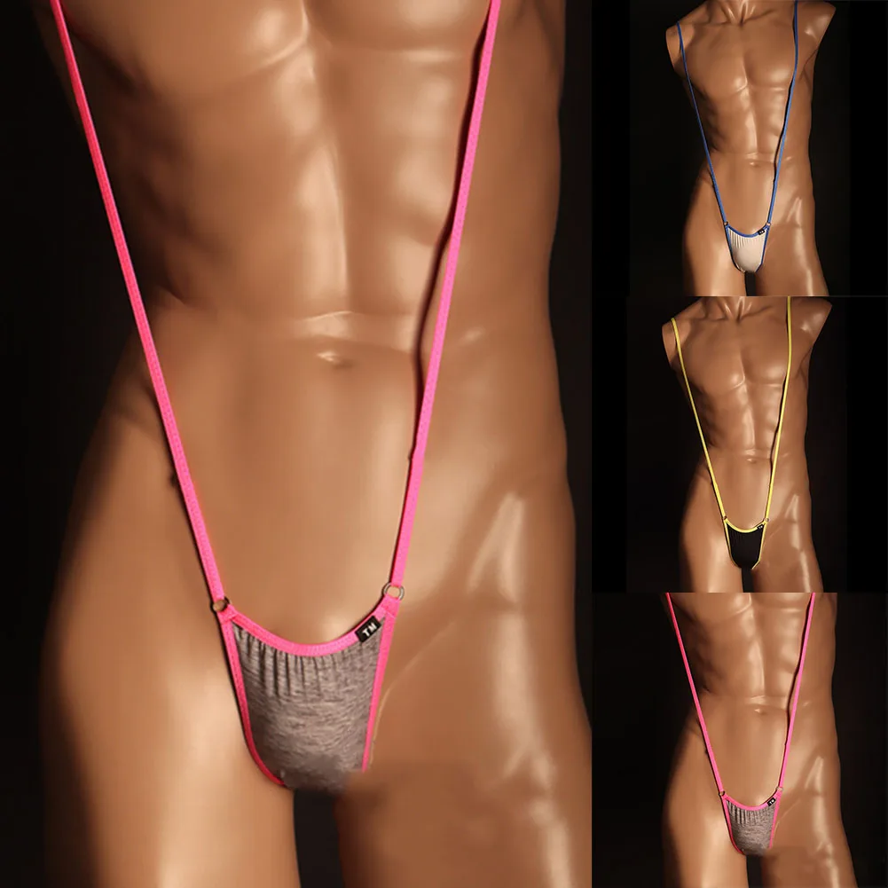 New Men Sexy Thongs Elastic Long Thin Strap Color Blocking Bodysuit G-String Sissy Underwear No Pouch Panties
New Men Sexy Thongs Elastic Long Thin Strap Color Blocking Bodysuit G-String Sissy Underwear No Pouch Panties