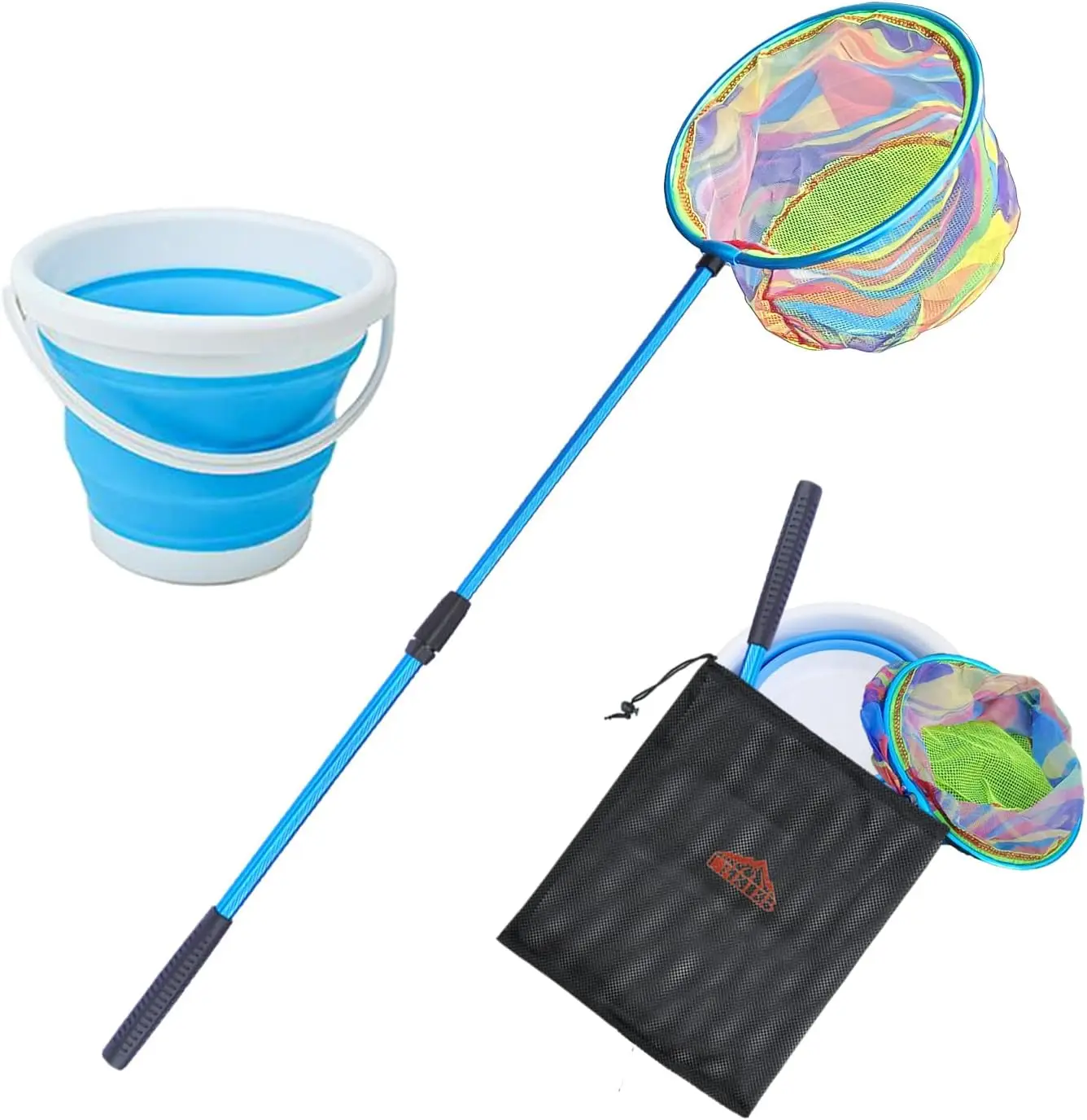 Fishing Net with Bucket Retractable Landing Net Lightweight Aluminum Pole Non-Slip Handle for Catch and Release Frogs Butterfly
Fishing Net with Bucket Retractable Landing Net Lightweight Aluminum Pole Non-Slip Handle for Catch and Release Frogs Butterfly