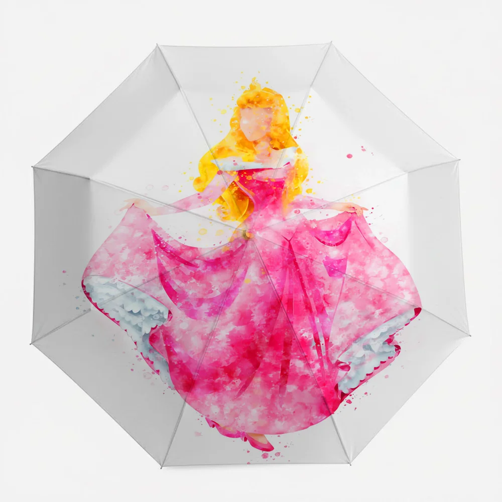 Автоматический складной зонт Disney Sleeping Beauty Aurora с акварельным принтом, портативный водонепроницаемый ветрозащитный зонт для путешествий для детей
Автоматический складной зонт Disney Sleeping Beauty Aurora с акварельным принтом, портативный водонепроницаемый ветрозащитный зонт для путешествий для детей