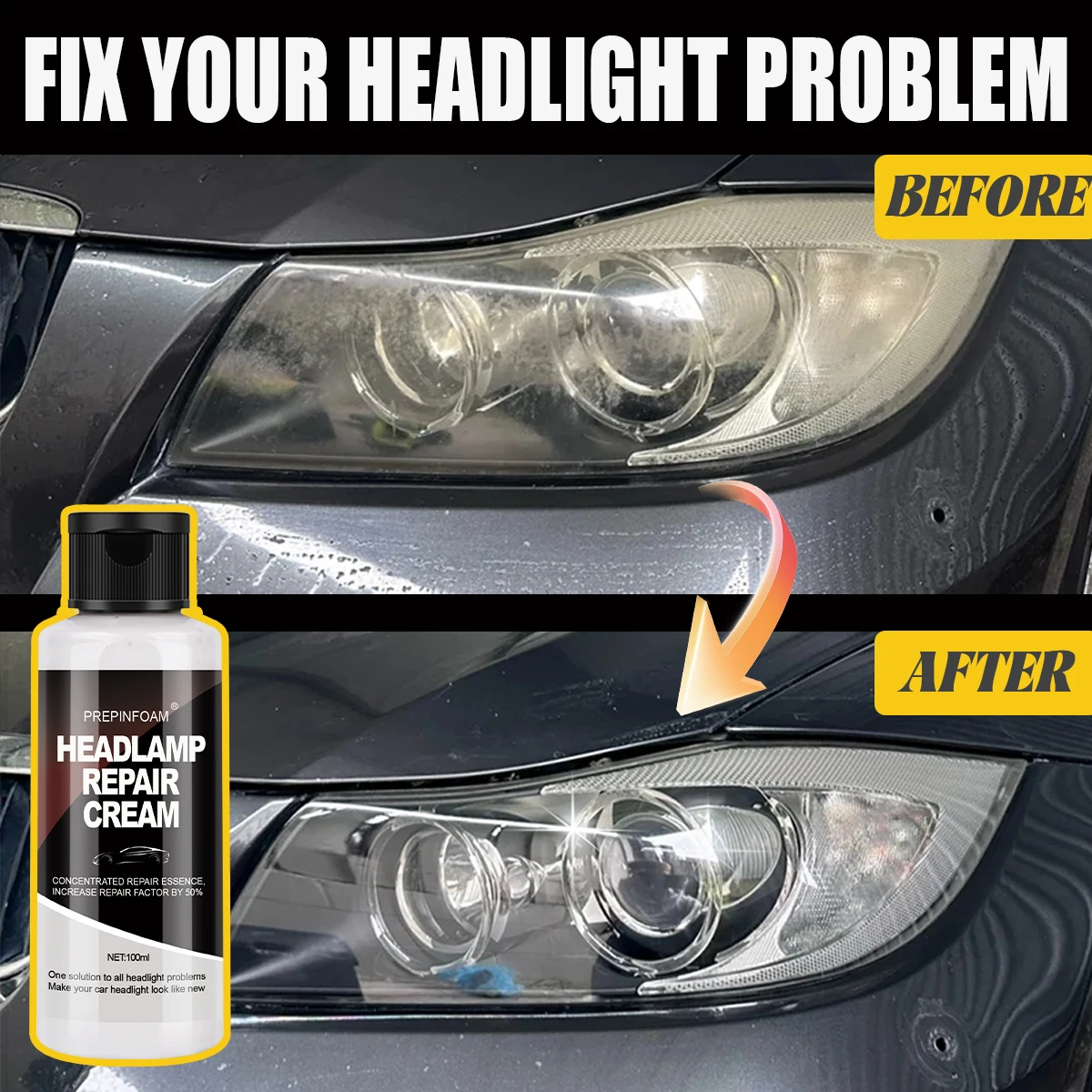 Motorcycle Headlight Restoration Polishing Kits Headlamp Remover Repair Cleaning Remove Oxidation Headlight Polish Liquid P2
Motorcycle Headlight Restoration Polishing Kits Headlamp Remover Repair Cleaning Remove Oxidation Headlight Polish Liquid P2