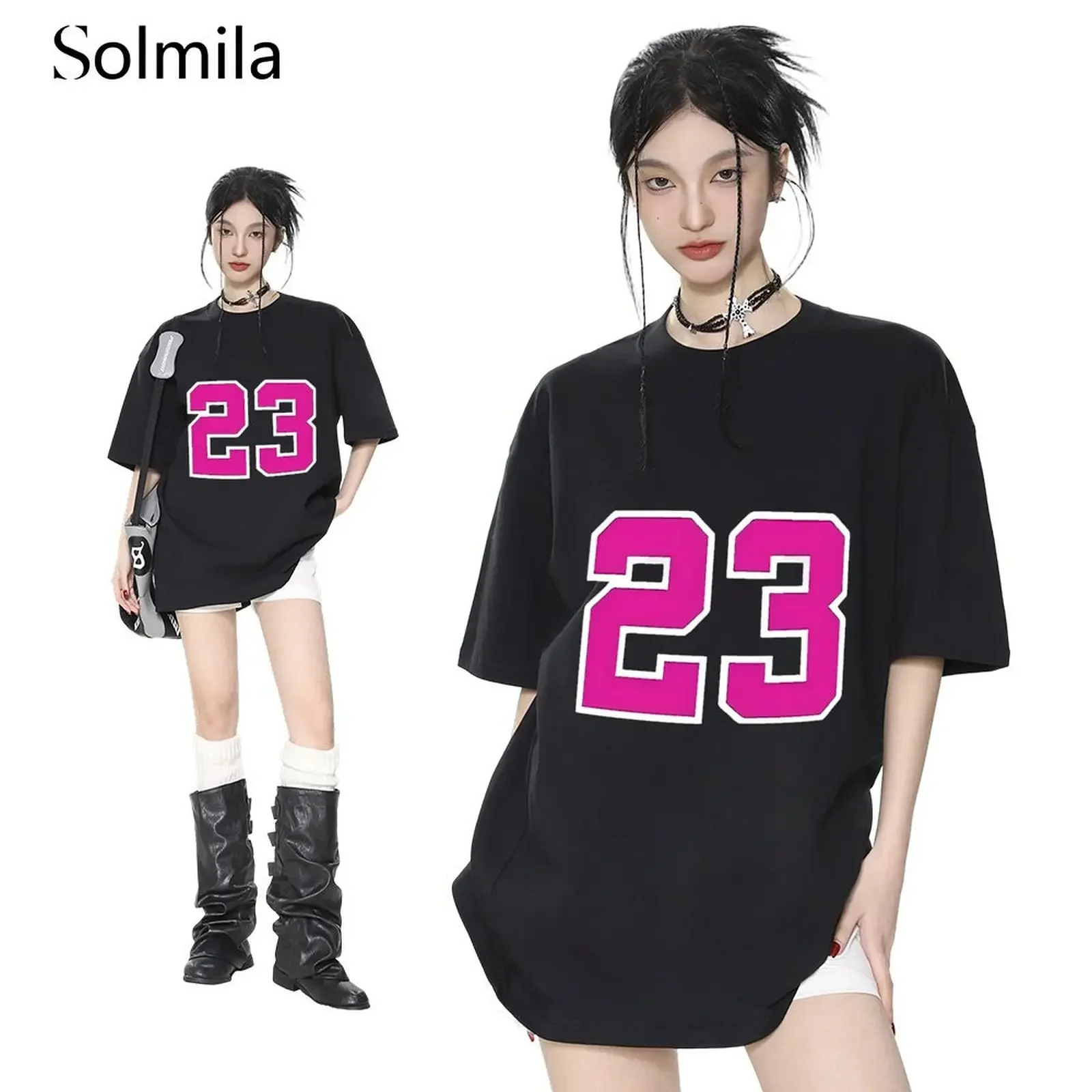 Women's 2025 Summer Digital Printing Lounge Korean Style Loose Round Neck Trendy Short Sleeve Summer Top Slight Stretch T Shirt
Women's 2025 Summer Digital Printing Lounge Korean Style Loose Round Neck Trendy Short Sleeve Summer Top Slight Stretch T Shirt