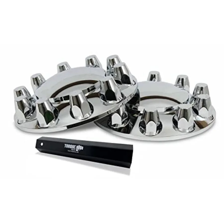 Hubcap Wheel Cover Kit 2 Pack Front 33mm Screw-On ABS Chrome Plastic for Semi Truck with Remover Tool Universal Fit (TR583-TWC
Hubcap Wheel Cover Kit 2 Pack Front 33mm Screw-On ABS Chrome Plastic for Semi Truck with Remover Tool Universal Fit (TR583-TWC