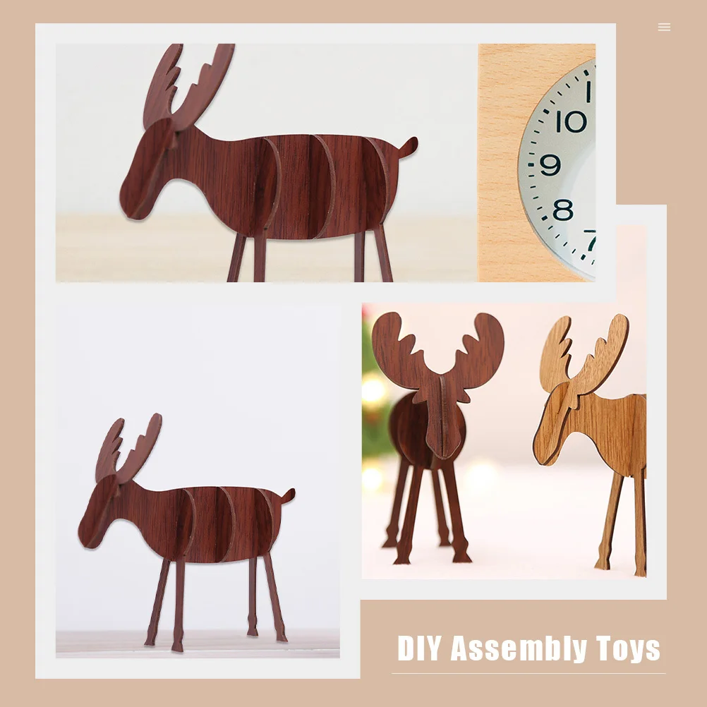 6Pcs Christmas Elk Ornaments Wooden Assembly Crafts Kids Elk DIY Xmas Party Ornaments DIY Assembly Toys Christmas Desktop Decors
6Pcs Christmas Elk Ornaments Wooden Assembly Crafts Kids Elk DIY Xmas Party Ornaments DIY Assembly Toys Christmas Desktop Decors