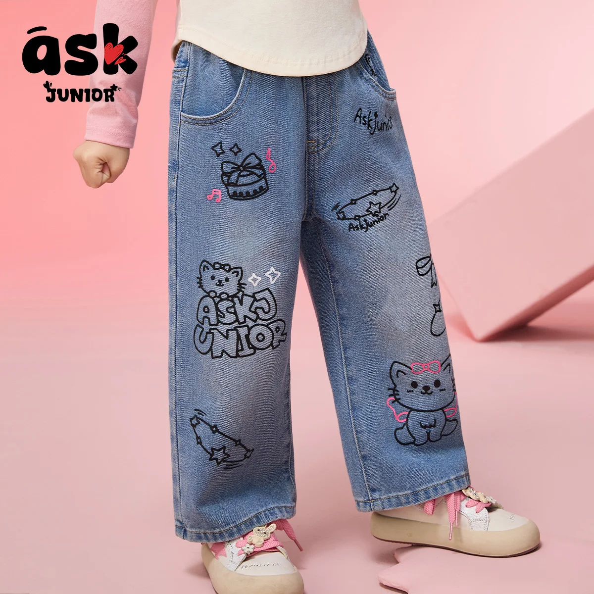 Ask Junior Spring Children's Denim Wide Leg Pants Girls Casual Pants Straight Pants
Ask Junior Spring Children's Denim Wide Leg Pants Girls Casual Pants Straight Pants
