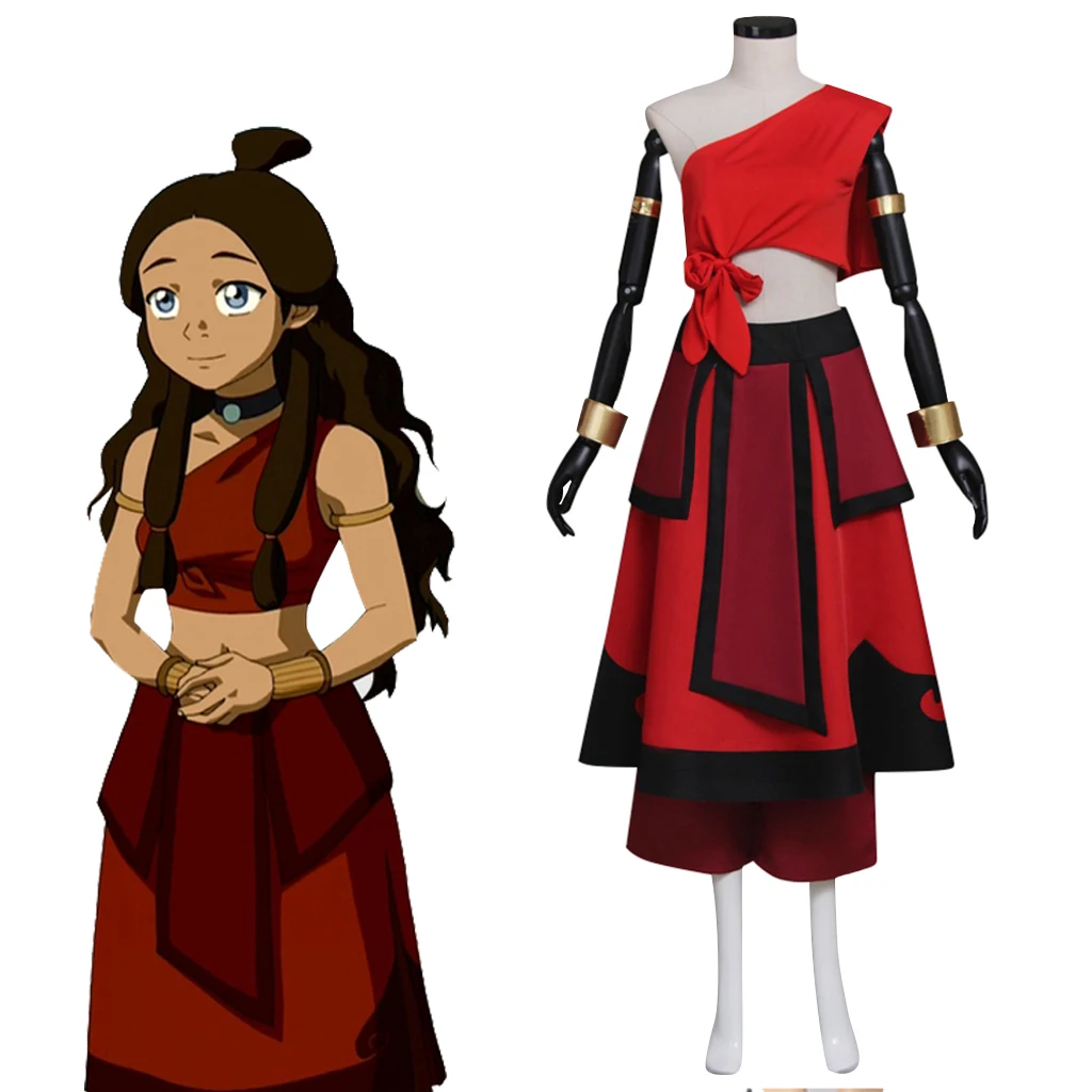 Katara Red Dress Avatar The Last Airbender Katara Cosplay Costume Dress Adult Women's Halloween Carnival Costume Cosplay
Katara Red Dress Avatar The Last Airbender Katara Cosplay Costume Dress Adult Women's Halloween Carnival Costume Cosplay