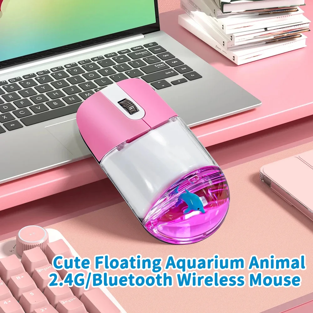 New Cute Floating Aquarium Animal 2.4G/Bluetooth Wireless Mouse Creative Ocean Doll Computer Optical Mice For Laptop PC Desktop
New Cute Floating Aquarium Animal 2.4G/Bluetooth Wireless Mouse Creative Ocean Doll Computer Optical Mice For Laptop PC Desktop