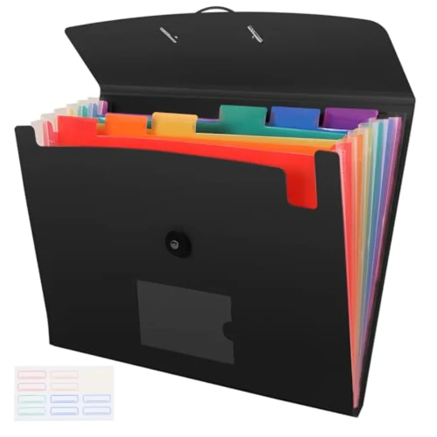 7 Pocket Accordian File Folders, Expanding File Folder A4 Letter Size Paper Portable Document Organizer
7 Pocket Accordian File Folders, Expanding File Folder A4 Letter Size Paper Portable Document Organizer