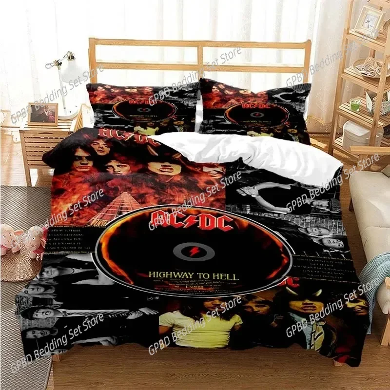 3D Print AC/DC Rock Band Comfortable Duvet Quilt Cover Pillowcase Bedding Set Children Bedroom Decoration Home Textile
3D Print AC/DC Rock Band Comfortable Duvet Quilt Cover Pillowcase Bedding Set Children Bedroom Decoration Home Textile