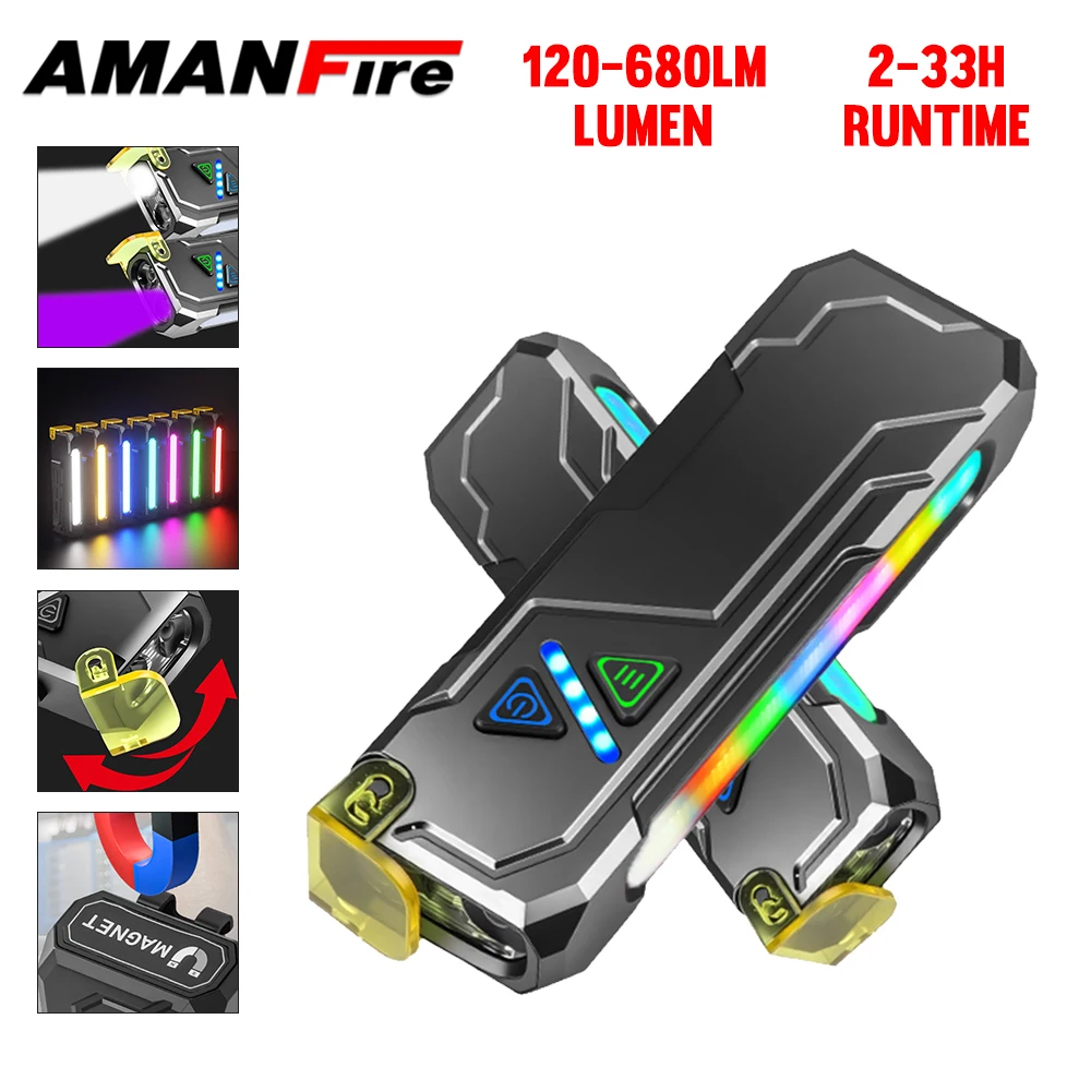 Фонарик Amanfire DT009, сильная лампа, водонепроницаемый, с несколькими источниками света, задний зажим, рабочий мини-магнитный перезаряжаемый уличный фонарик
Фонарик Amanfire DT009, сильная лампа, водонепроницаемый, с несколькими источниками света, задний зажим, рабочий мини-магнитный перезаряжаемый уличный фонарик