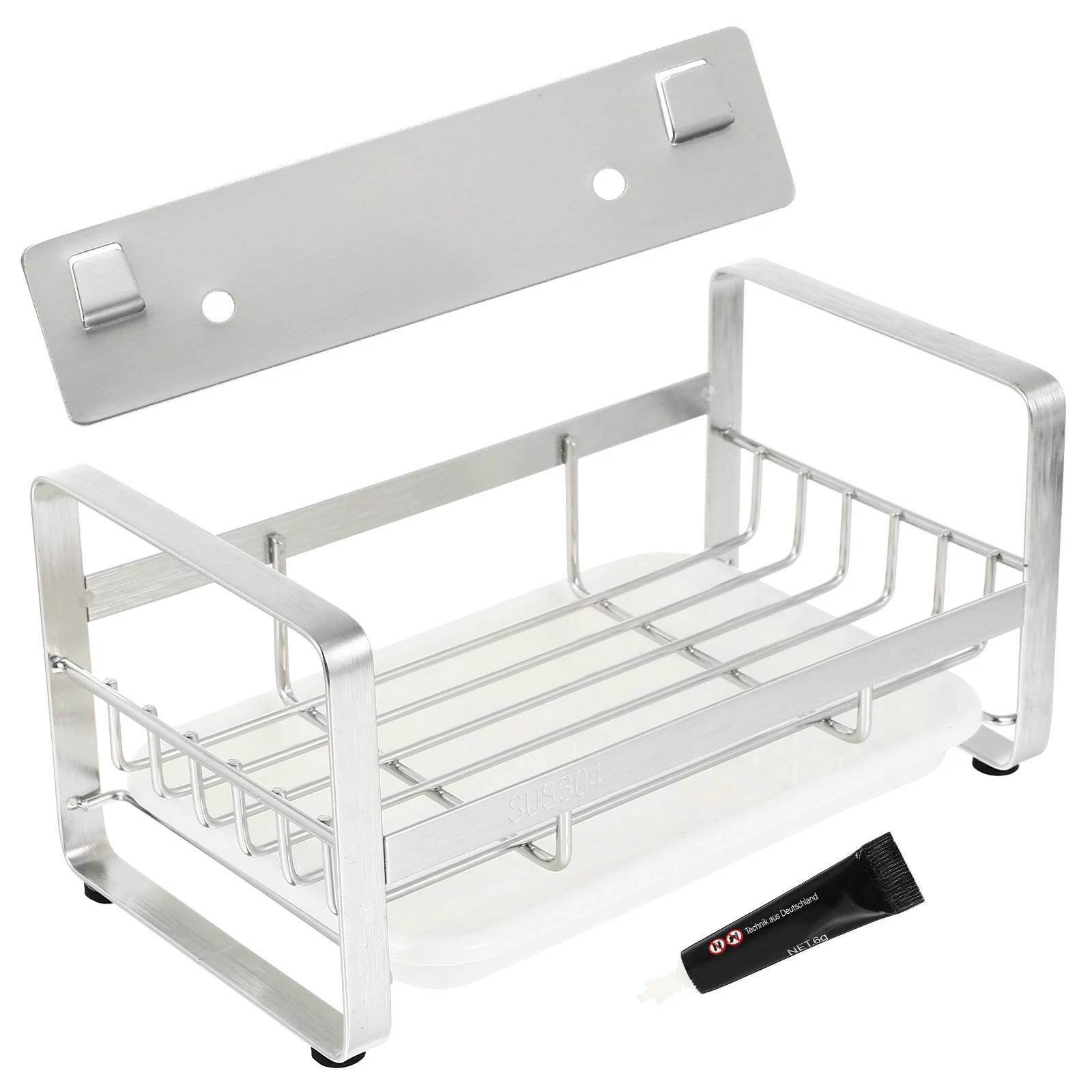 Stainless Steel Sink Drainer Rack Kitchen Sponge Brush Holder Cleaning Organizer Drip Tray Storage Solution
Stainless Steel Sink Drainer Rack Kitchen Sponge Brush Holder Cleaning Organizer Drip Tray Storage Solution