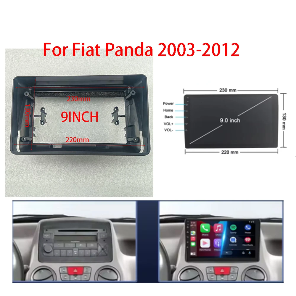 9 inch Car Radio Frame Fascias For Fiat Panda 2003-2012 Stereo Panel Harness Wire Power Cable Adapter Canbus Decoder
9 inch Car Radio Frame Fascias For Fiat Panda 2003-2012 Stereo Panel Harness Wire Power Cable Adapter Canbus Decoder