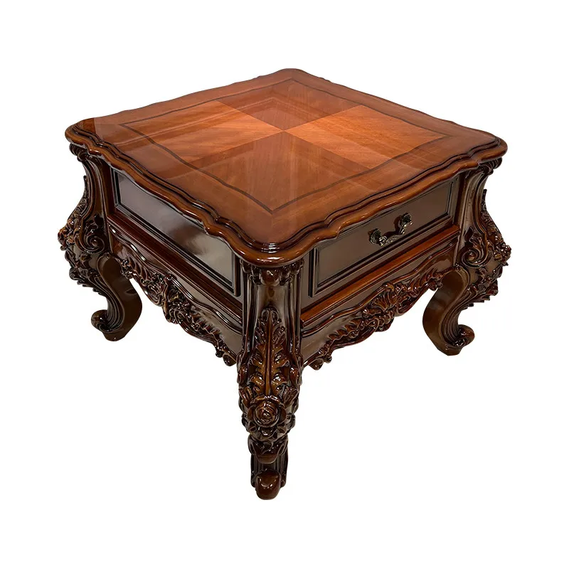 LMM all solid wood corner few carved retro American square few with storage living room furniture
LMM all solid wood corner few carved retro American square few with storage living room furniture