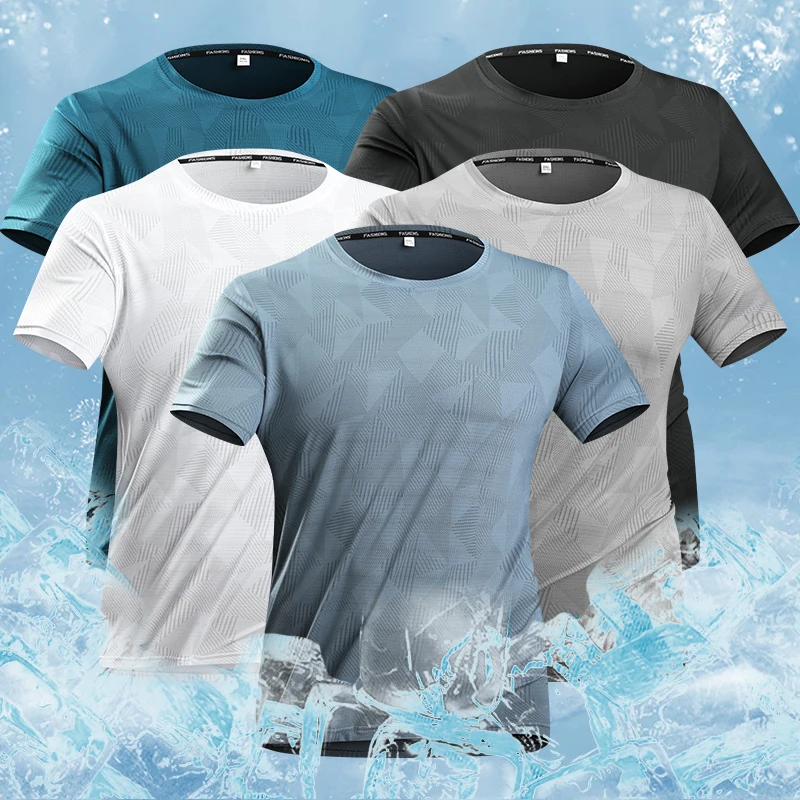 M-5XL Мужская футболка, тонкая однотонная быстросохнущая дышащая рубашка, впитывающая пот, подходит для фитнеса, тренажерного зала и бега 
M-5XL Мужская футболка, тонкая однотонная быстросохнущая дышащая рубашка, впитывающая пот, подходит для фитнеса, тренажерного зала и бега