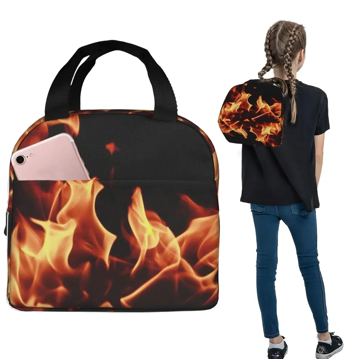 Burning Fire With Sparks Insulated Lunch Bag for Women Kids Portable Food Boxes Thermal Lunch Box Tote
Burning Fire With Sparks Insulated Lunch Bag for Women Kids Portable Food Boxes Thermal Lunch Box Tote