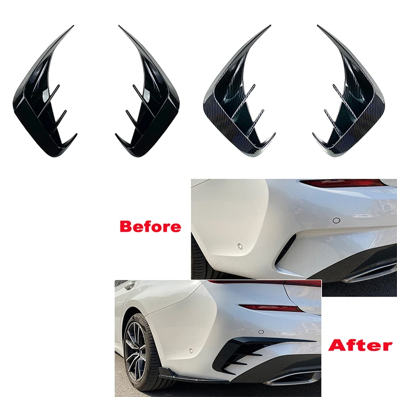 Rear Bumper Lip Spoiler Side Air Vent Outlet Cover Trim For BMW 3 Series G20 M Sport 320i 325i 330i Car Accessories Decoration
Rear Bumper Lip Spoiler Side Air Vent Outlet Cover Trim For BMW 3 Series G20 M Sport 320i 325i 330i Car Accessories Decoration