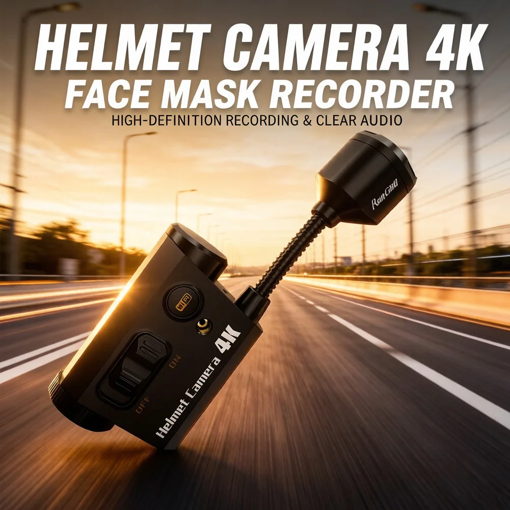 RunCam Helmet Camera 4K Face Mask Recorder Airsoft Recording Long Battery Life 1920*1080 60fps Built-in Wifi/Type-C Interface
RunCam Helmet Camera 4K Face Mask Recorder Airsoft Recording Long Battery Life 1920*1080 60fps Built-in Wifi/Type-C Interface
