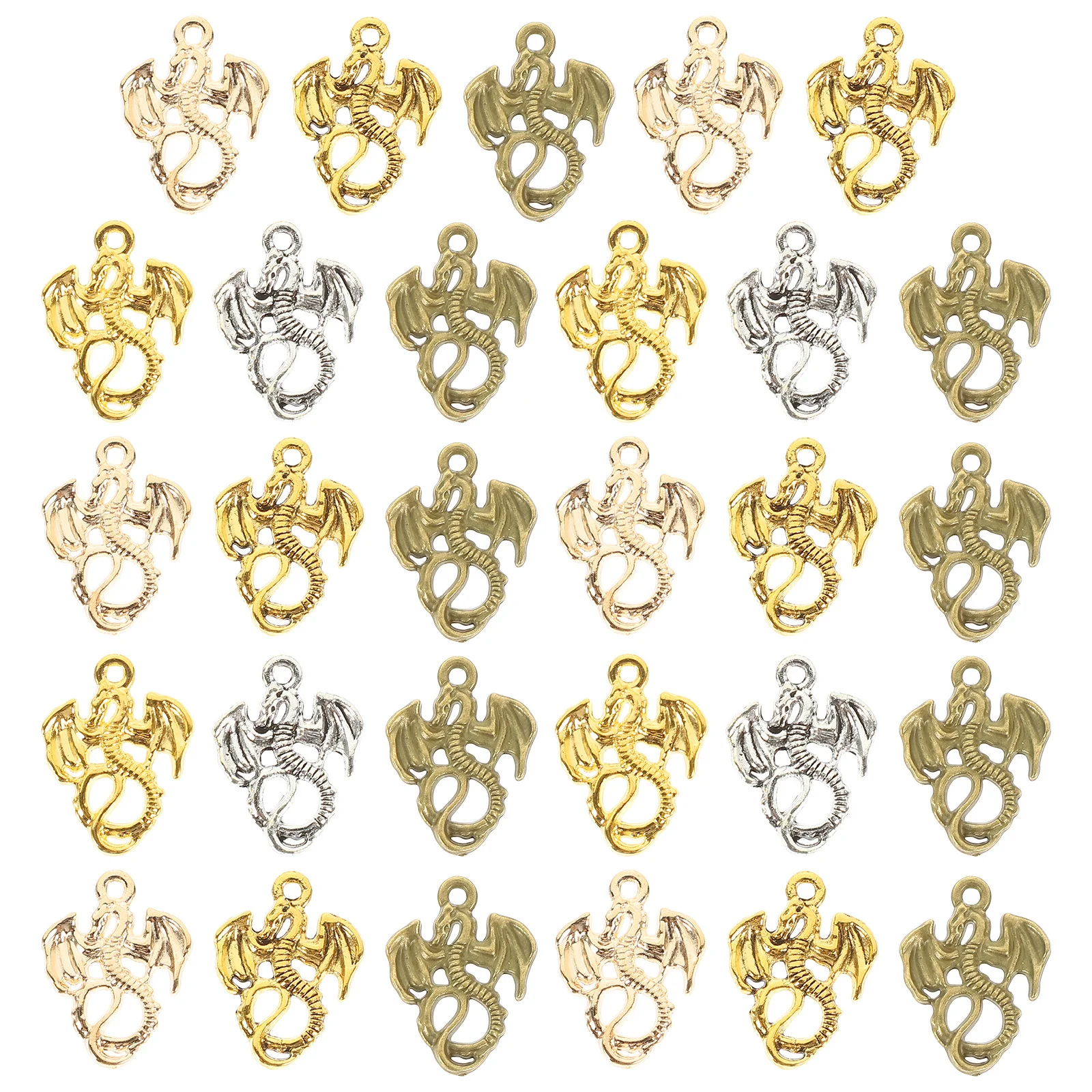 100Pcs Alloy Dragon Pendant Vintage Hanging Charms for Necklace DIY Jewelry Craft Making Accessories Dragon Charms
100Pcs Alloy Dragon Pendant Vintage Hanging Charms for Necklace DIY Jewelry Craft Making Accessories Dragon Charms