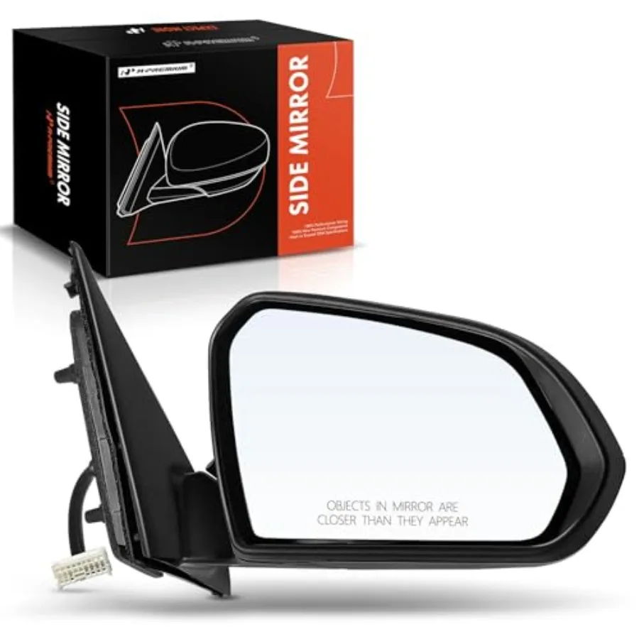 Passenger Side Power Door Mirror - Compatible with Hyundai Sonata 2015 2016 2017 - Heated Manual Folding Black Outside Rear Vie
Passenger Side Power Door Mirror - Compatible with Hyundai Sonata 2015 2016 2017 - Heated Manual Folding Black Outside Rear Vie