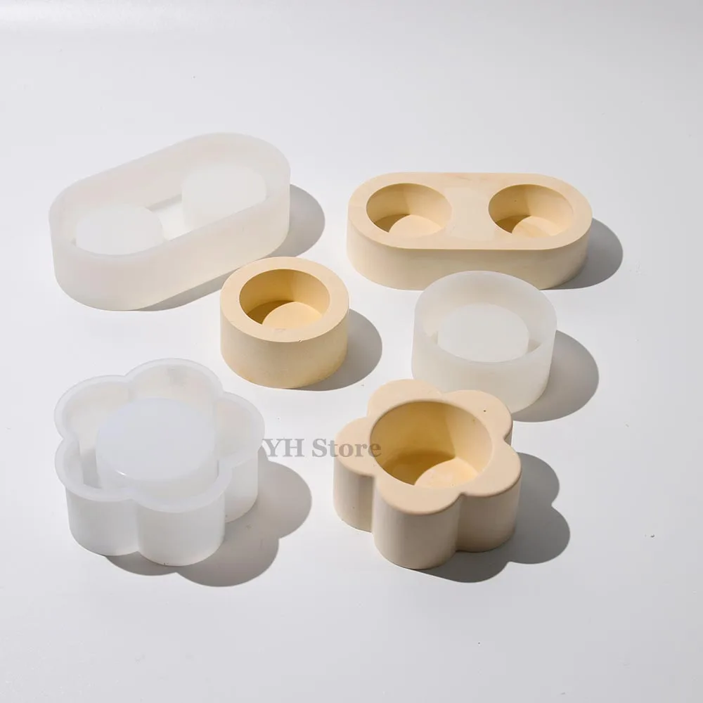 New Round Candle Holder Silicone Molds Gypsum Molds and Forms Tealight Holder Silicone Mold for Flower Shape Resin Candlestick
New Round Candle Holder Silicone Molds Gypsum Molds and Forms Tealight Holder Silicone Mold for Flower Shape Resin Candlestick