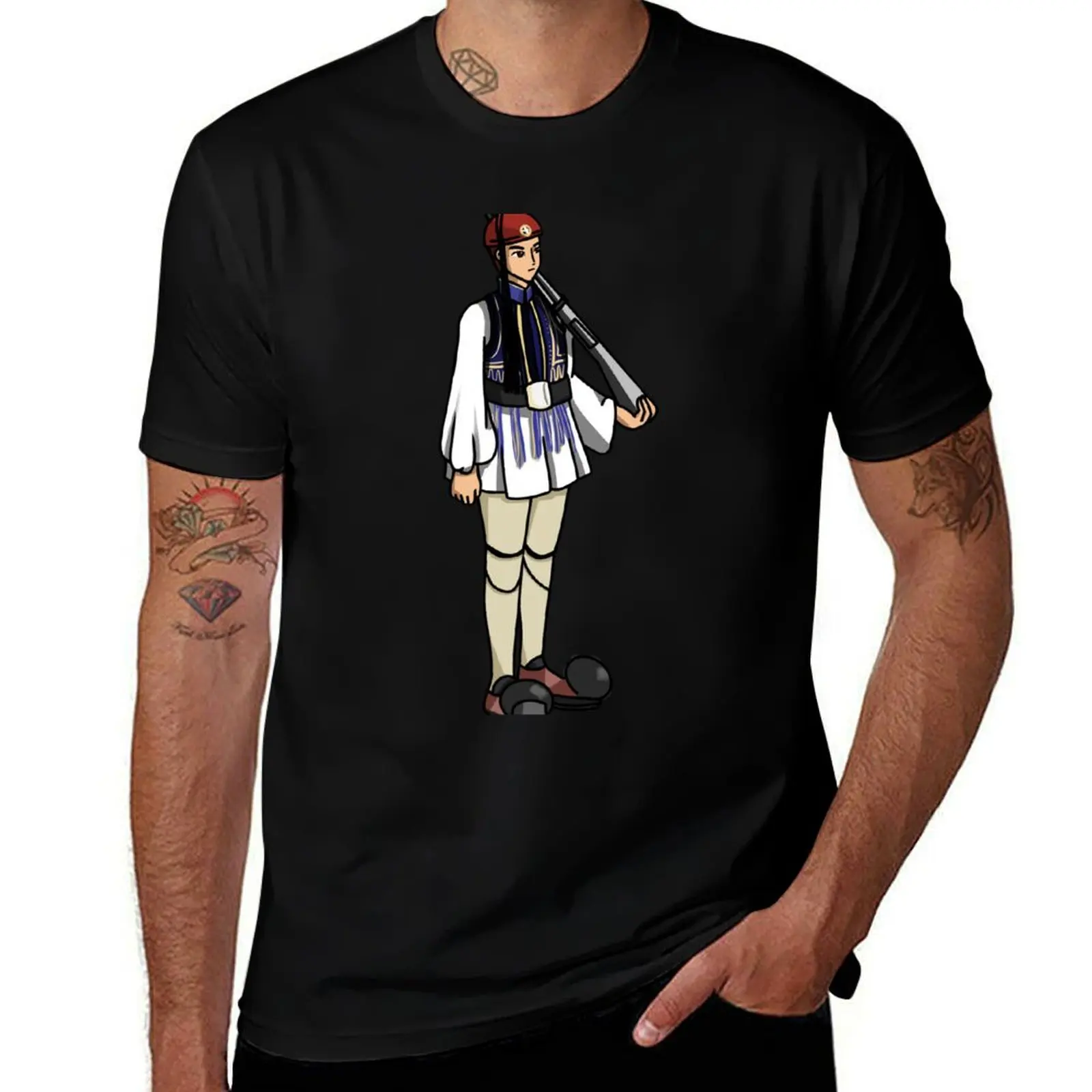Evzone the presidential guard in anime style T-Shirt cotton t shirts high quality man t shirts cotton T-Shirt
Evzone the presidential guard in anime style T-Shirt cotton t shirts high quality man t shirts cotton T-Shirt