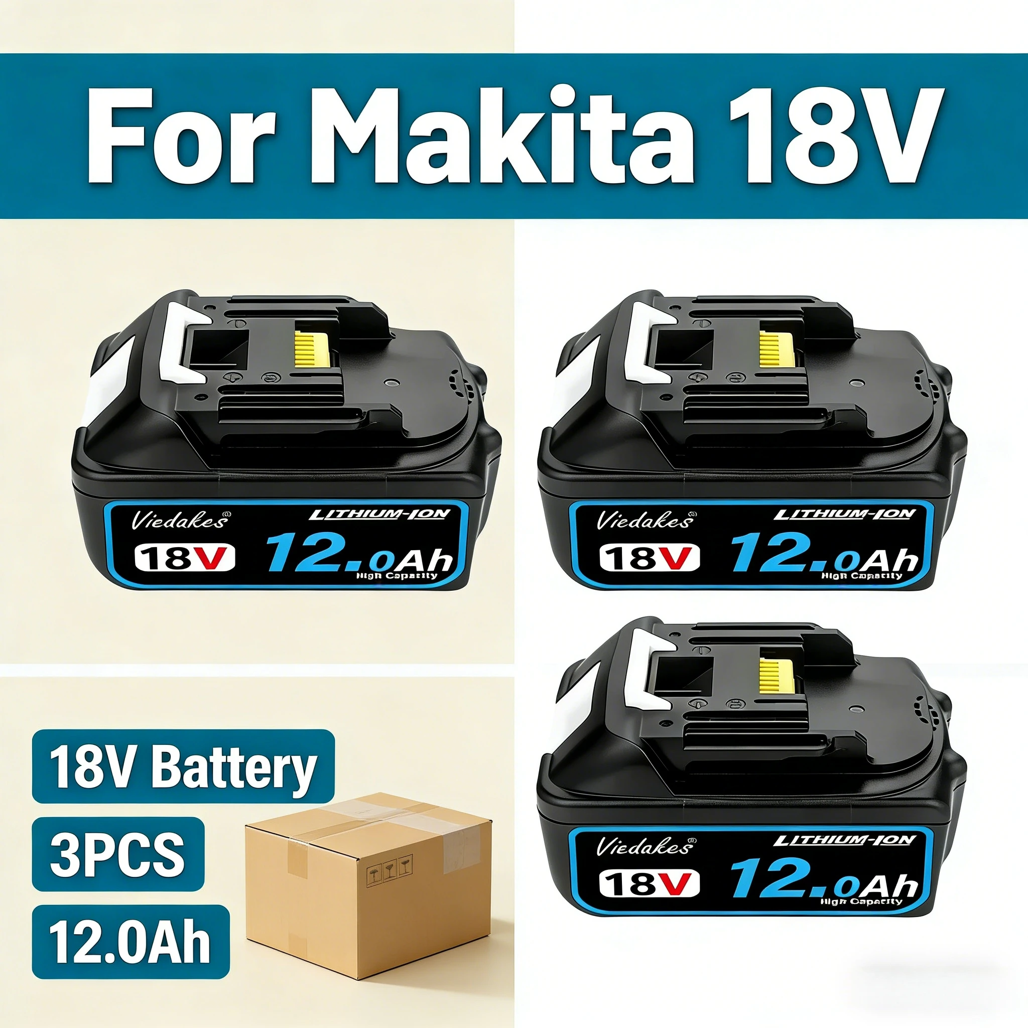 100% Original for Makita 18V Battery Suitable for Makita Battery Professional System BL150B BL1840B BL1830B, FAST DELIVERY
100% Original for Makita 18V Battery Suitable for Makita Battery Professional System BL150B BL1840B BL1830B, FAST DELIVERY