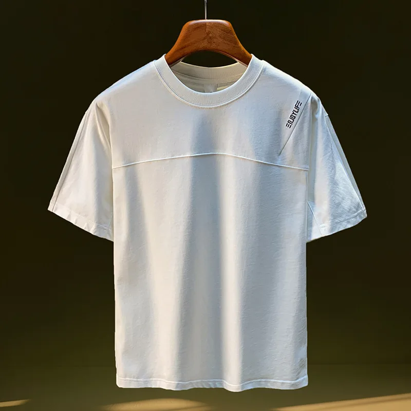 Summer short sleeved T-shirt for men, 2025 round neck loose, simple, fashionable, breathable, casual and versatile shirt
Summer short sleeved T-shirt for men, 2025 round neck loose, simple, fashionable, breathable, casual and versatile shirt