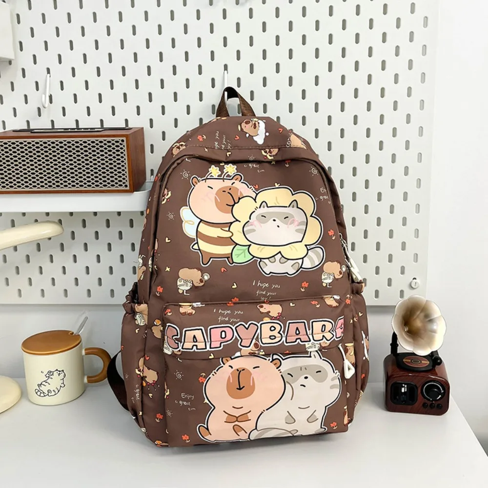 New Large Capacity Capybara Backpack Breathable Cartoon Student Schoolbag Ultra-light Nylon Book Bag
New Large Capacity Capybara Backpack Breathable Cartoon Student Schoolbag Ultra-light Nylon Book Bag