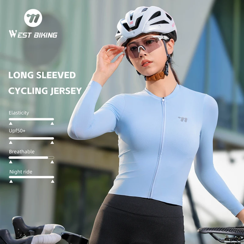 Women's Long Sleeved Cycling Suit Breathable Summer and Autumn Road Bike Mountain Bike Long Sleeved Top UPF50+ Cycling Equipment
Women's Long Sleeved Cycling Suit Breathable Summer and Autumn Road Bike Mountain Bike Long Sleeved Top UPF50+ Cycling Equipment