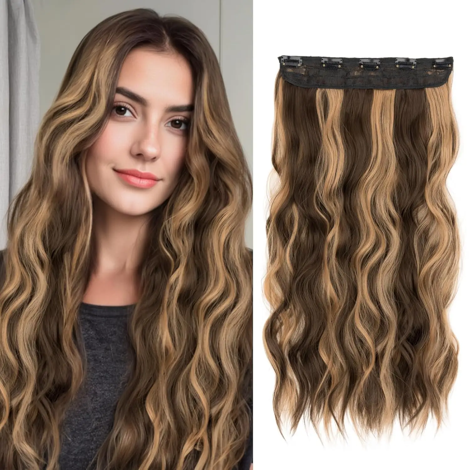 Highlight 4/27 Объемная волна на заколке для наращивания волос Цельный 5 зажимов 3/4 Заколка на всю голову в наращивании человеческих волос 100% человеческие волосы
Highlight 4/27 Объемная волна на заколке для наращивания волос Цельный 5 зажимов 3/4 Заколка на всю голову в наращивании человеческих волос 100% человеческие волосы