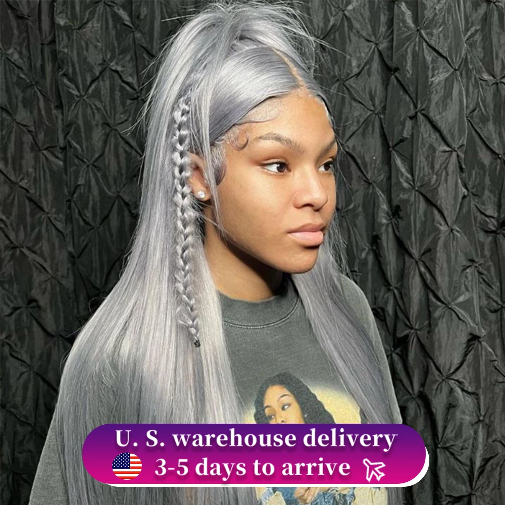 13x6 Hd Transparent Lace Frontal Wig Raw Brazilian Silver Grey Human Hair Wigs Lace Front Wigs For Black Women 28 30 32 Inch
13x6 Hd Transparent Lace Frontal Wig Raw Brazilian Silver Grey Human Hair Wigs Lace Front Wigs For Black Women 28 30 32 Inch