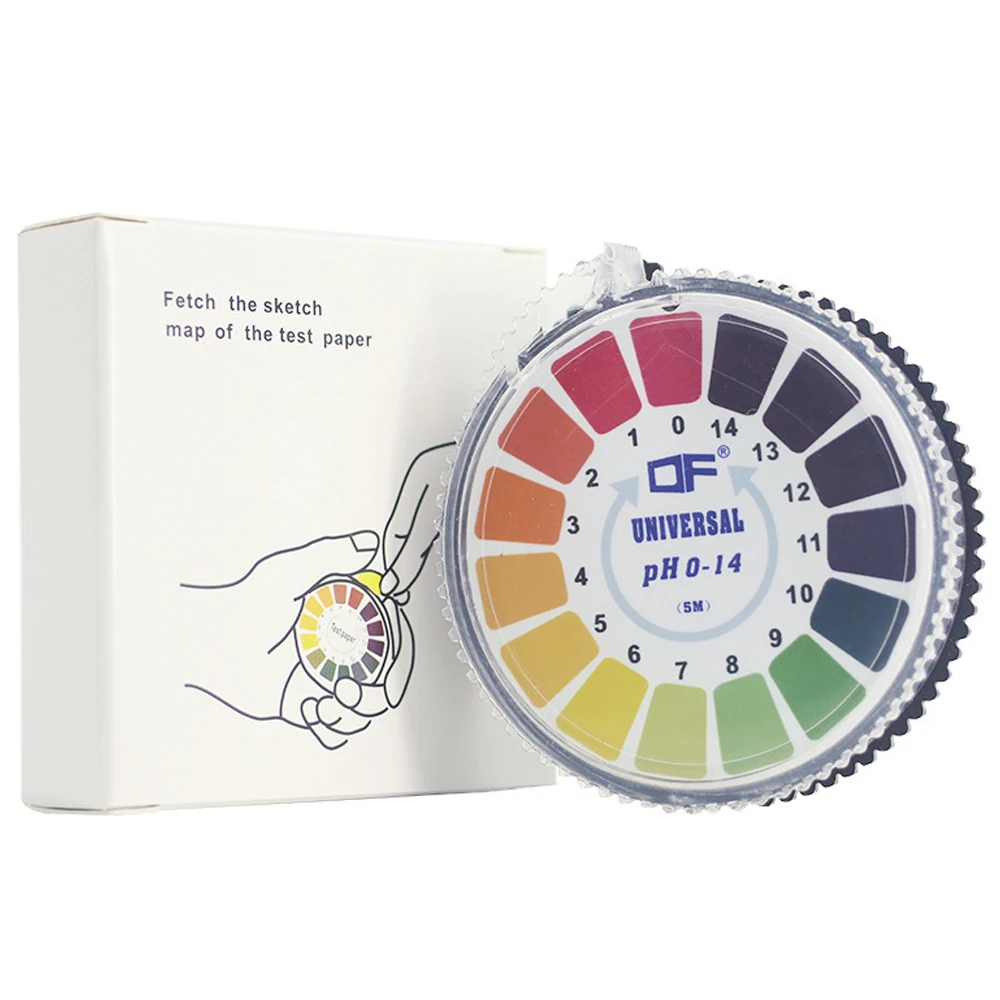 5M Alkaline Acid Indicator Meter Test Roll Paper 1-14 PH Meter Paper PH Test Roll For Saliva Soil Litmus Accurate Measuring
5M Alkaline Acid Indicator Meter Test Roll Paper 1-14 PH Meter Paper PH Test Roll For Saliva Soil Litmus Accurate Measuring