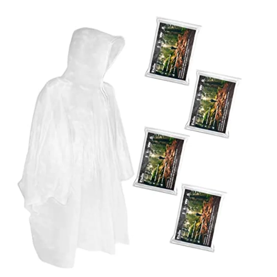 Rain Ponchos, Emergency Disposable Rain Poncho with Drawstring HoodandWaterproof Plastic for AdultsandTeens
Rain Ponchos, Emergency Disposable Rain Poncho with Drawstring HoodandWaterproof Plastic for AdultsandTeens