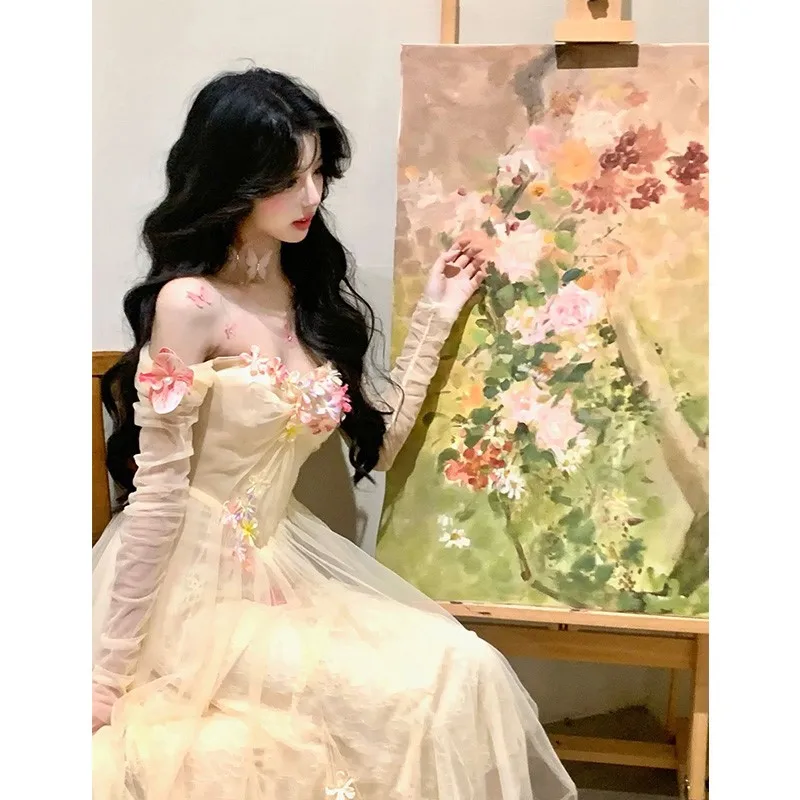 Light Luxury Dress for Women New Gentle Romantic Style Fairy Mesh Slimming
Light Luxury Dress for Women New Gentle Romantic Style Fairy Mesh Slimming