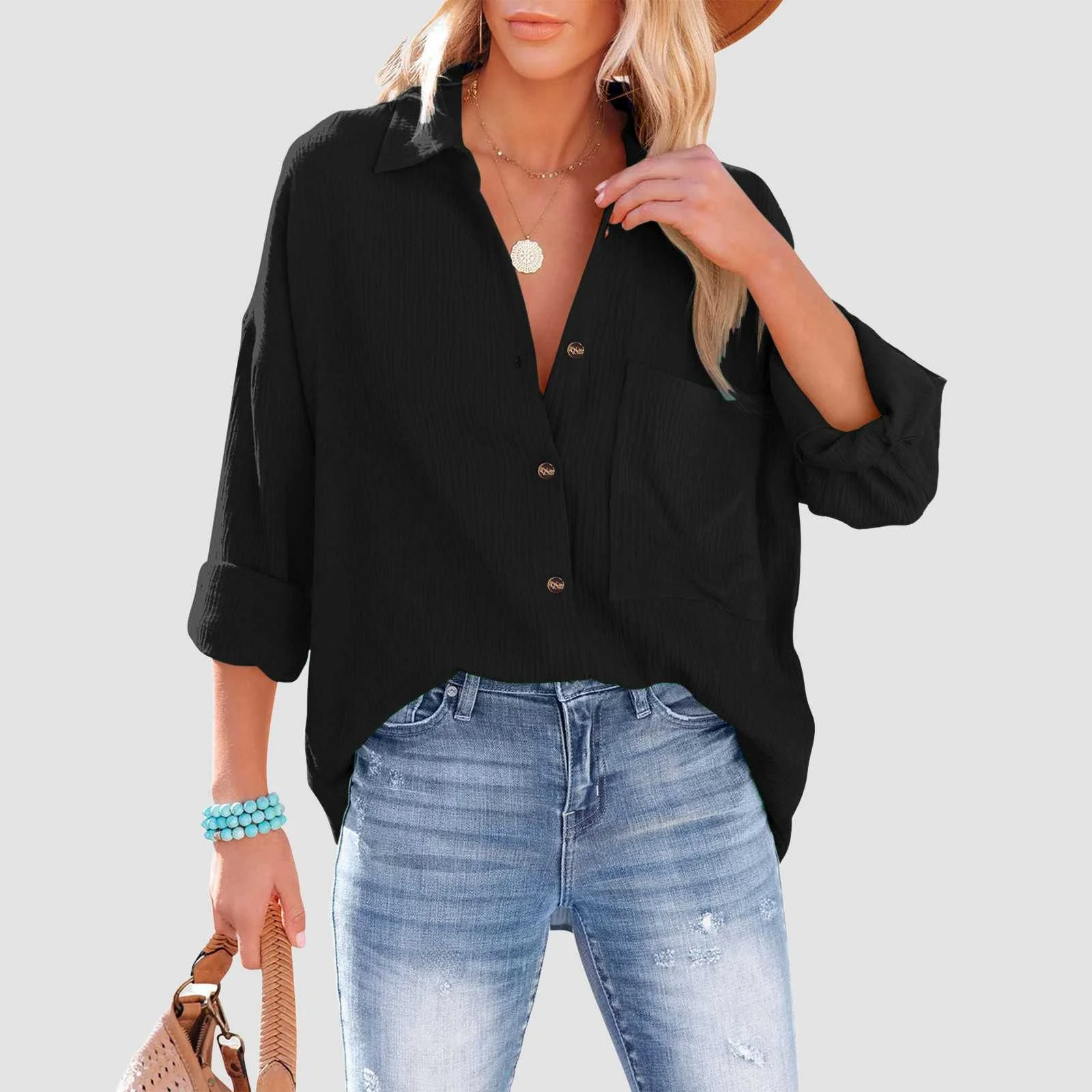 Elegant Casual Long Sleeve Women's Shirt Spring Summer New Style Shoulder Drop Batwing Top Fashionable Ladies' Premium Clothing
Elegant Casual Long Sleeve Women's Shirt Spring Summer New Style Shoulder Drop Batwing Top Fashionable Ladies' Premium Clothing