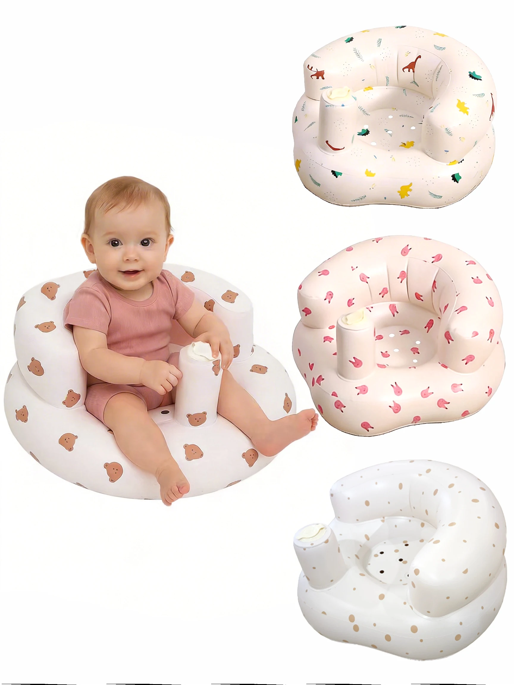 1Pc Baby Inflatable Learning-To-Sit Chair, Anti-Tip over Seat for Babies, Cute Cartoon Print Portable Model
1Pc Baby Inflatable Learning-To-Sit Chair, Anti-Tip over Seat for Babies, Cute Cartoon Print Portable Model