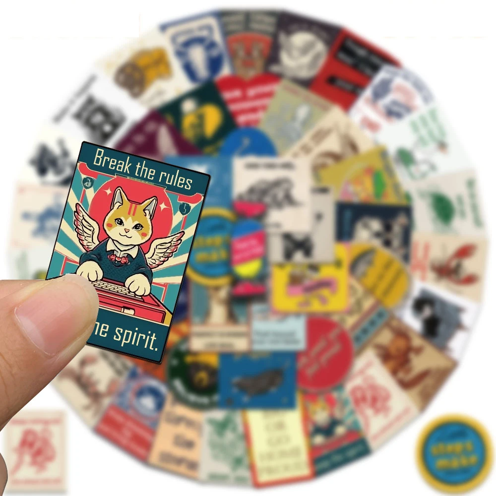 10/30/50pcs Cartoon Motivational Phrase Animal Stickers Retro Art Graffiti Sticker DIY Notebook Phone Luggage Decals Decoration
10/30/50pcs Cartoon Motivational Phrase Animal Stickers Retro Art Graffiti Sticker DIY Notebook Phone Luggage Decals Decoration