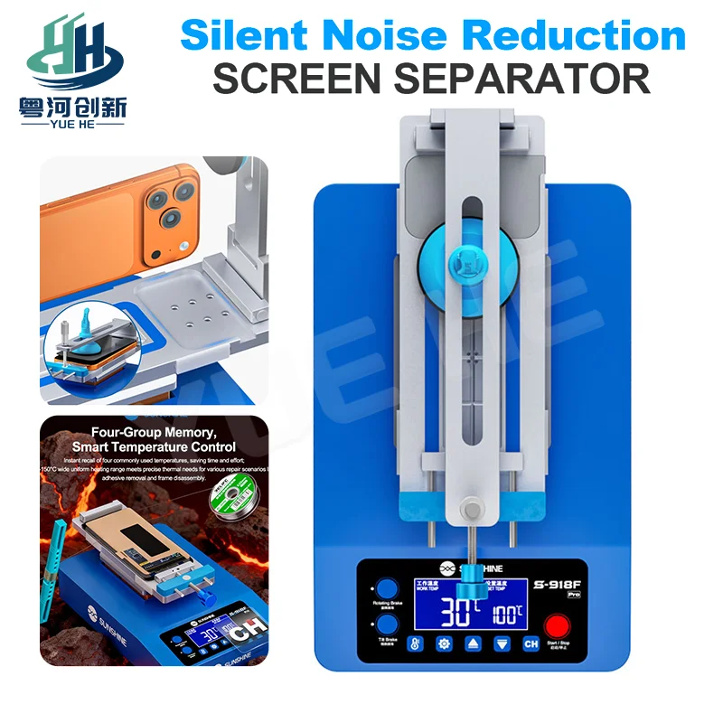 SUNSHINE S-918F Smart Electronic Brake Screen Separator with Precise Temperature Control for iPhone 17 Series and More
SUNSHINE S-918F Smart Electronic Brake Screen Separator with Precise Temperature Control for iPhone 17 Series and More