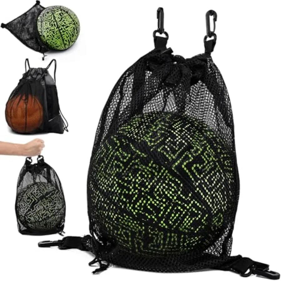 Drawstring Soccer Bag Basketball Backpack for Teens, Foldable Sports Bags Detachable Ball Mesh Bag for Gym Yoga Football Baseba
Drawstring Soccer Bag Basketball Backpack for Teens, Foldable Sports Bags Detachable Ball Mesh Bag for Gym Yoga Football Baseba