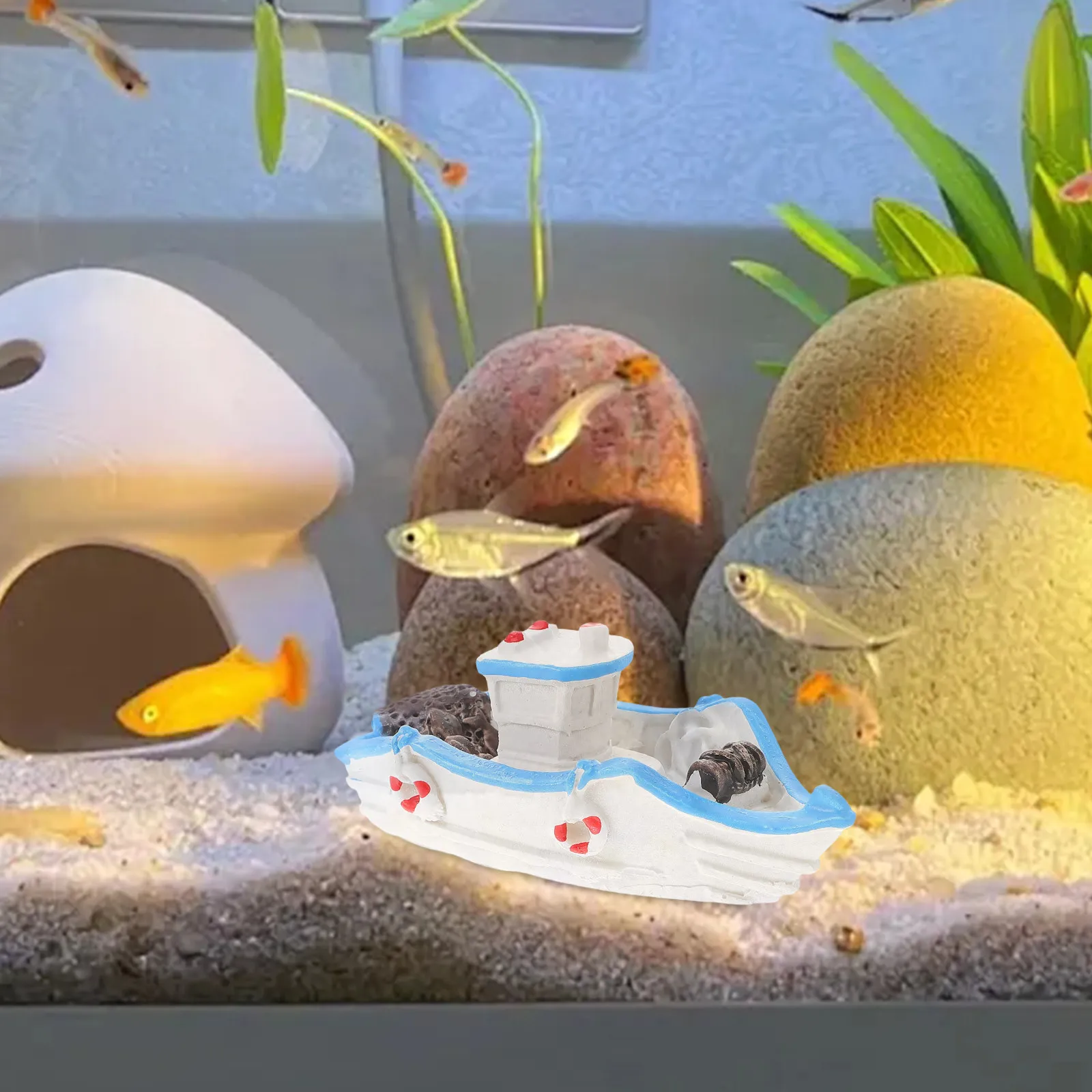 Mediterranean Miniature Resin Boat Desktop Ornament for Home Office Fish Tank Beach Theme Decor Nautical Table Decoration Small
Mediterranean Miniature Resin Boat Desktop Ornament for Home Office Fish Tank Beach Theme Decor Nautical Table Decoration Small