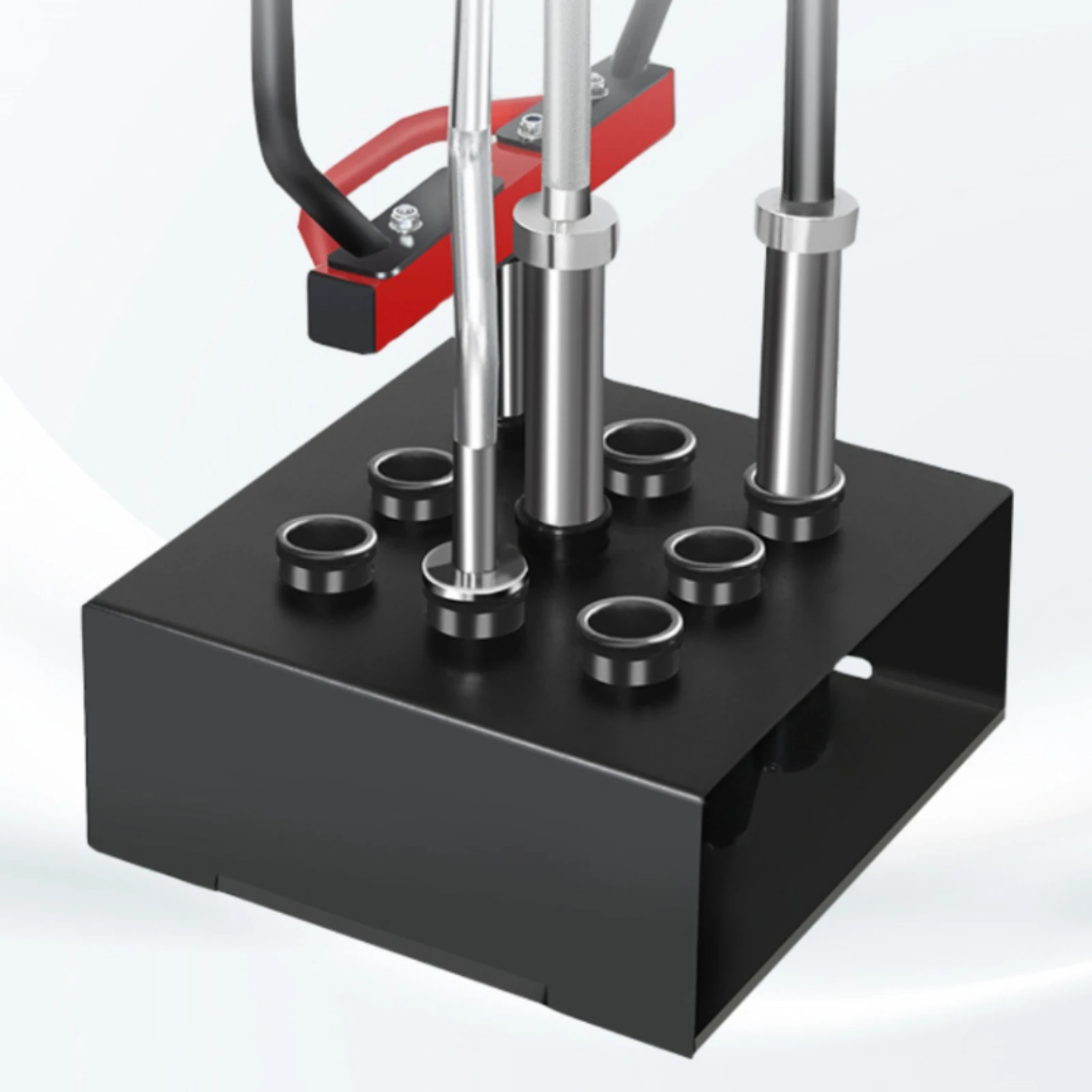 9 Hole Barbell Stand Space-Saving 9-Bar Storage Rack Barbell Storage Rack Stable Base Fitness Equipment for Gym Owners, Garage
9 Hole Barbell Stand Space-Saving 9-Bar Storage Rack Barbell Storage Rack Stable Base Fitness Equipment for Gym Owners, Garage