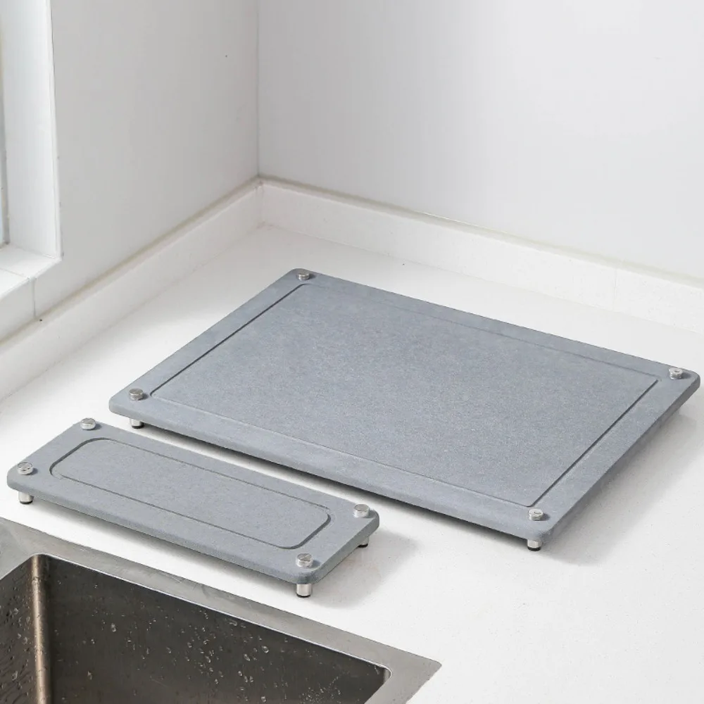 Stone Dish Drying Rack 2Pc Set,Quick Drying Diatomaceous Earth Stone Tray with 4pcs Non Slip Feet, Eco-Friendly Kitchen Sink Mat
Stone Dish Drying Rack 2Pc Set,Quick Drying Diatomaceous Earth Stone Tray with 4pcs Non Slip Feet, Eco-Friendly Kitchen Sink Mat