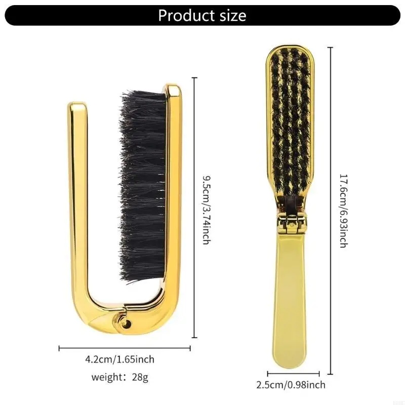 E0BC Bristles Beard Brush Hair Styling Comb Foldable Pocket Hair Brush Shaving Tool
E0BC Bristles Beard Brush Hair Styling Comb Foldable Pocket Hair Brush Shaving Tool
