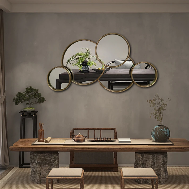 Modern Luxury Golden Circular Irregular Wall Mirror for Living Room and Bathroom Decoration for Home and Hotel Use
Modern Luxury Golden Circular Irregular Wall Mirror for Living Room and Bathroom Decoration for Home and Hotel Use