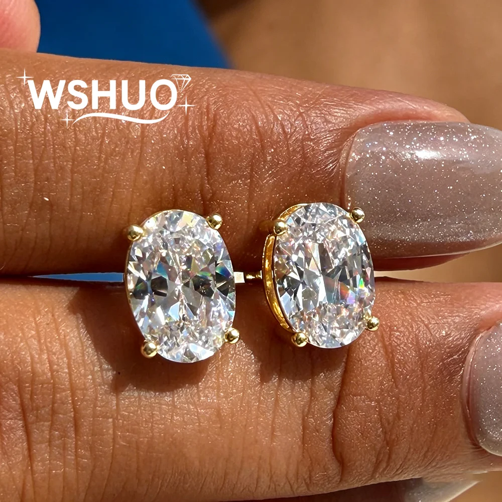 0.5-5carat Oval Cut Moissanite Stud Earring for Women men D Color Sparkling Solitaire Diamond Ear Studs 100% 925 Sterling Silver
0.5-5carat Oval Cut Moissanite Stud Earring for Women men D Color Sparkling Solitaire Diamond Ear Studs 100% 925 Sterling Silver