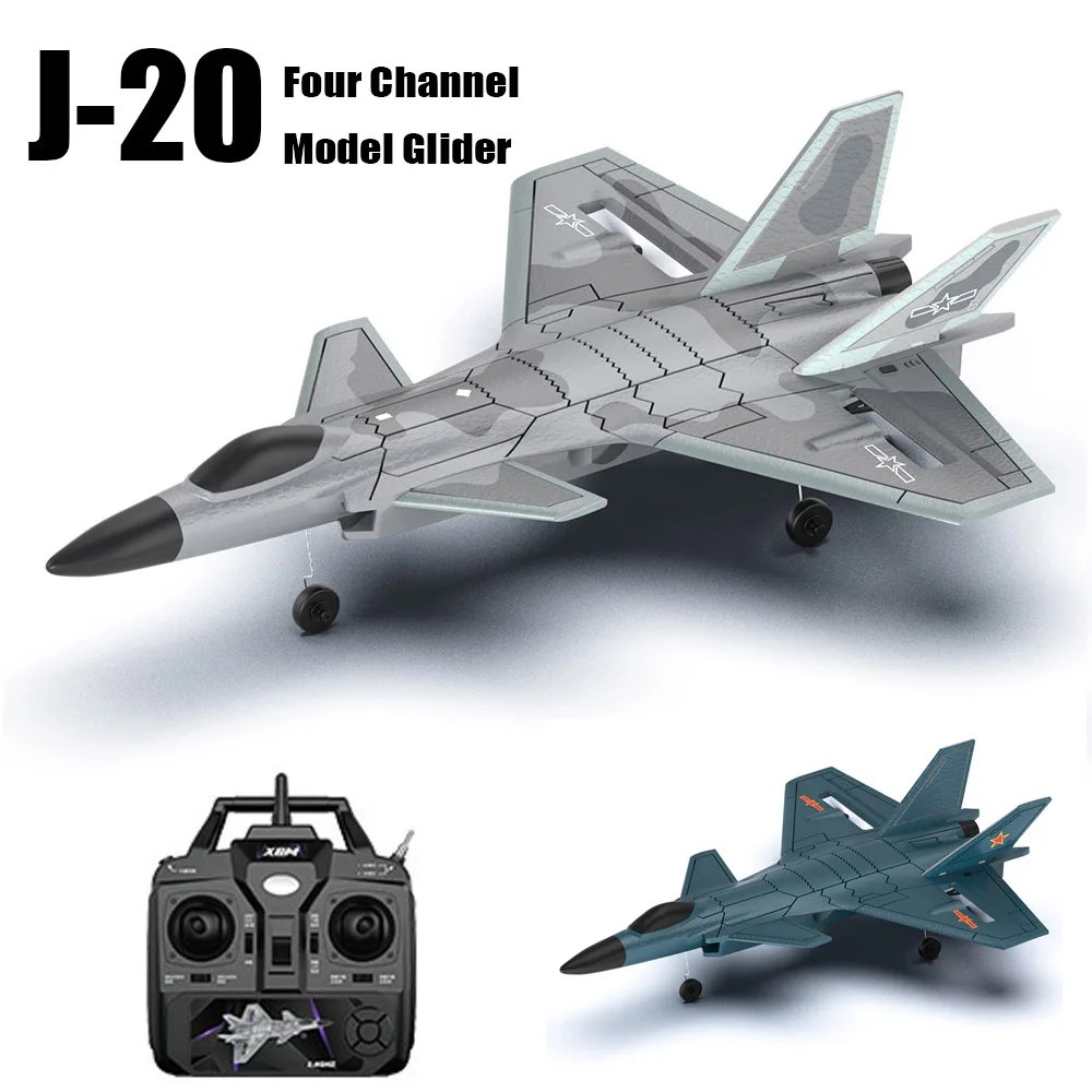 Upgrade J20 Four Channel Model Glider RC Airplane 2.4G Remote Control Fighter 3D6G Mode 180 Degrees Plane Toys for Children Gift
Upgrade J20 Four Channel Model Glider RC Airplane 2.4G Remote Control Fighter 3D6G Mode 180 Degrees Plane Toys for Children Gift