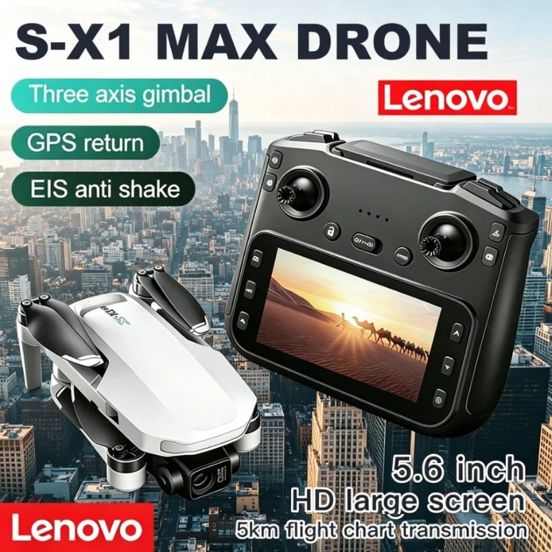 Lenovo GPS S-X1 Drone Three-axis gimbal 8K Professional HD Camera WIFI 5G Brushless FPV Obstacle Avoidance Quadcopter Dron
Lenovo GPS S-X1 Drone Three-axis gimbal 8K Professional HD Camera WIFI 5G Brushless FPV Obstacle Avoidance Quadcopter Dron