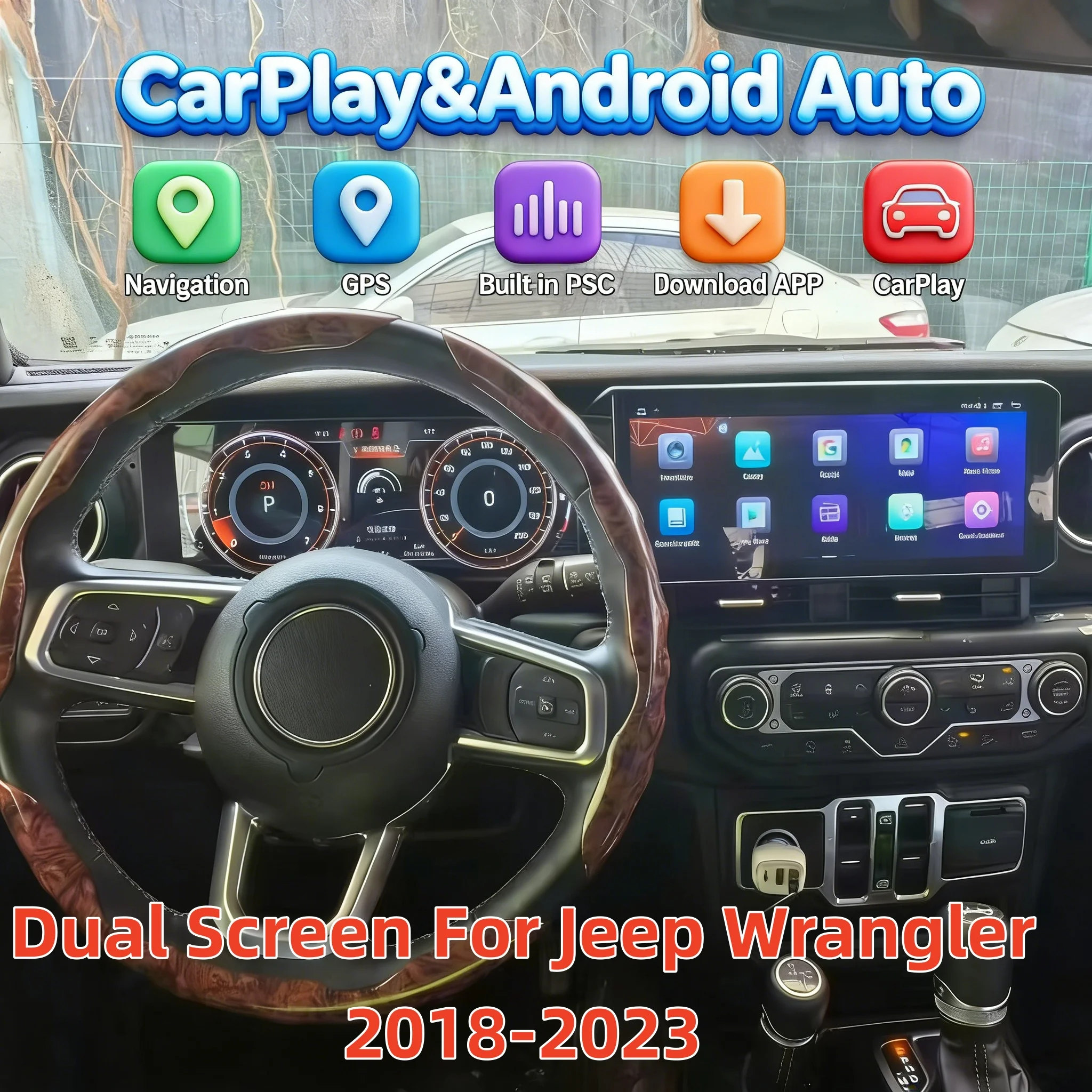 12,3 + 12,3 "Android 13 Беспроводная CarPlay для Jeep Wrangler 2018-2023 Мультимедийная автоматическая цифровая приборная панель RHD LHD Bluetooth Стерео
12,3 + 12,3 "Android 13 Беспроводная CarPlay для Jeep Wrangler 2018-2023 Мультимедийная автоматическая цифровая приборная панель RHD LHD Bluetooth Стерео