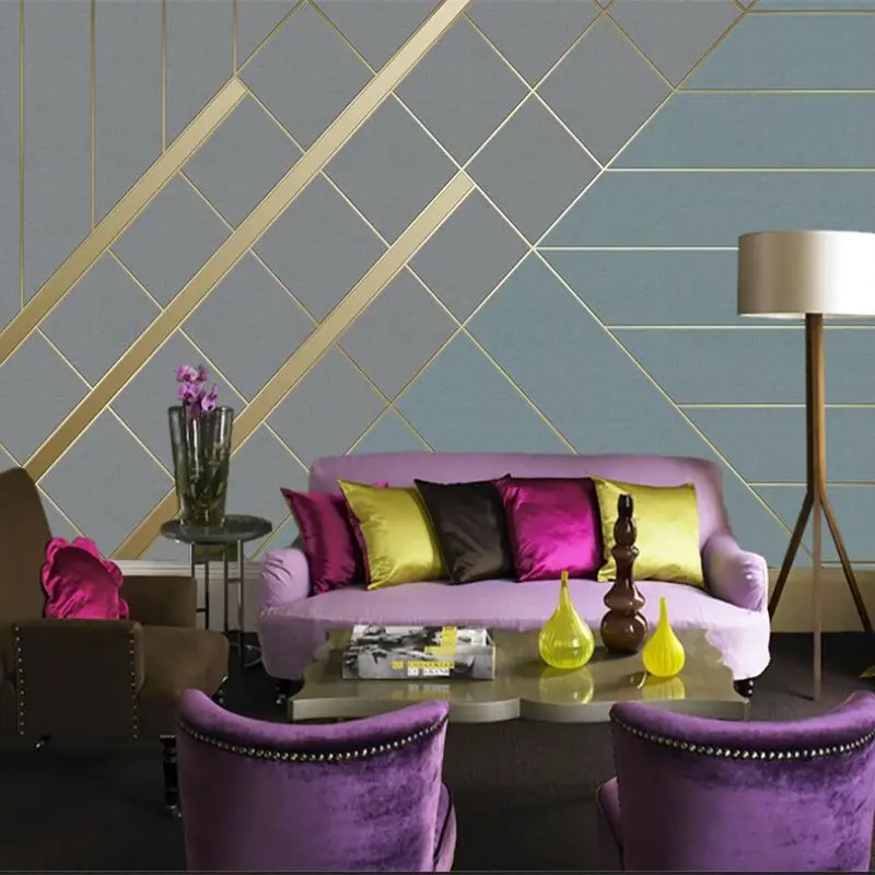 Customized wallpaper 3d modern geometric fabric hard bag background wall living room bedroom restaurant wall papers home decor
Customized wallpaper 3d modern geometric fabric hard bag background wall living room bedroom restaurant wall papers home decor