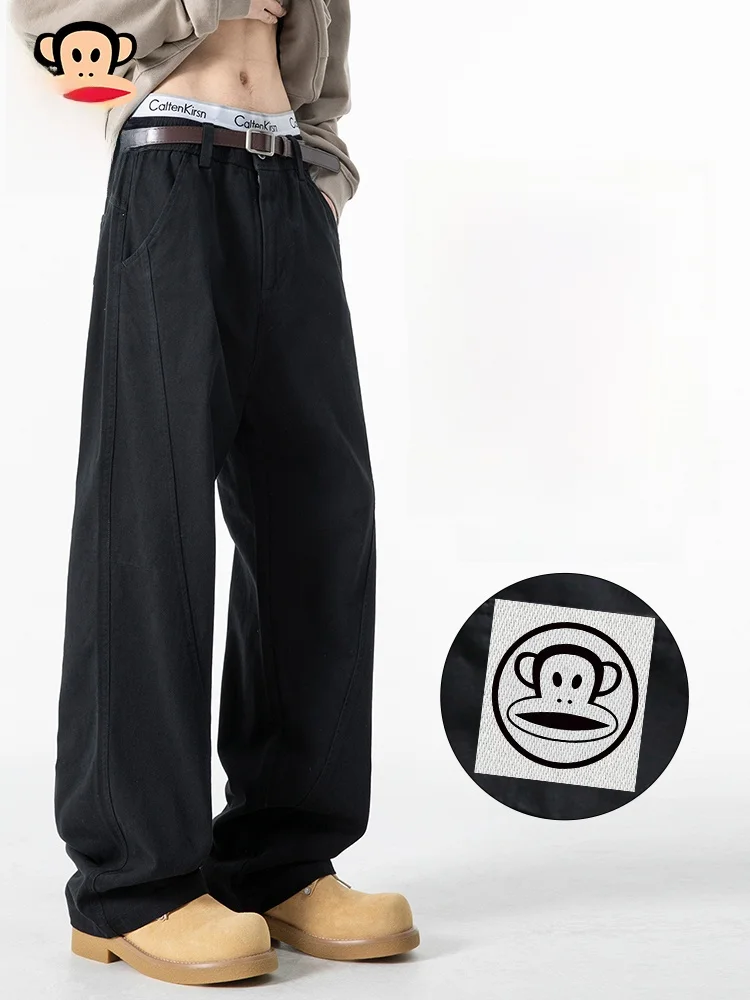 Мужские рабочие брюки Paul Frank American Style: прямые, широкие, свободного кроя, в стиле High Street, повседневные, молодежные, модные
Мужские рабочие брюки Paul Frank American Style: прямые, широкие, свободного кроя, в стиле High Street, повседневные, молодежные, модные