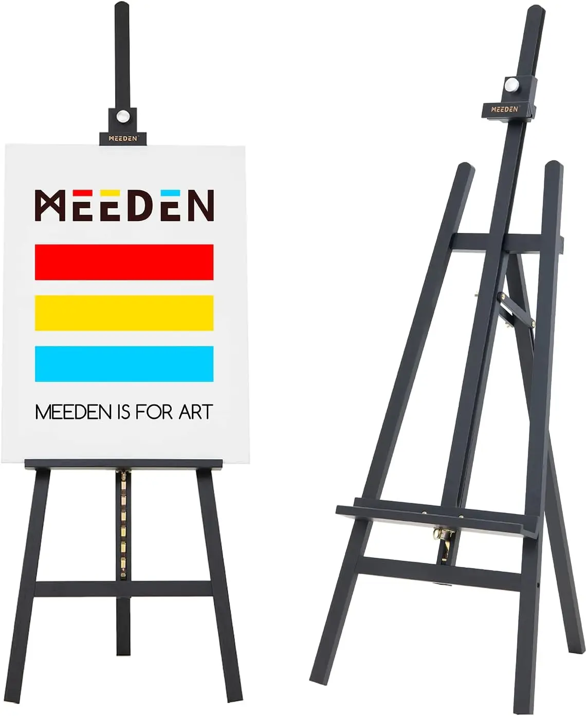 Heavy Duty Wood Art Easel for Painting and Display, Adjustable Angle and Height 57" to 76" H, Holds Canvas up to 43", 22 lbs,
Heavy Duty Wood Art Easel for Painting and Display, Adjustable Angle and Height 57" to 76" H, Holds Canvas up to 43", 22 lbs,